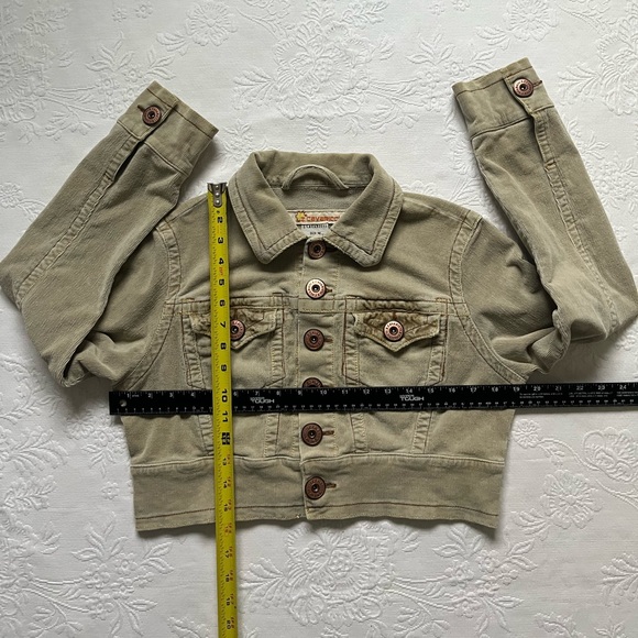 Vintage Y2K Cropped Corduroy Z. CAVARICCI Jacket Size M - Picture 5 of 11
